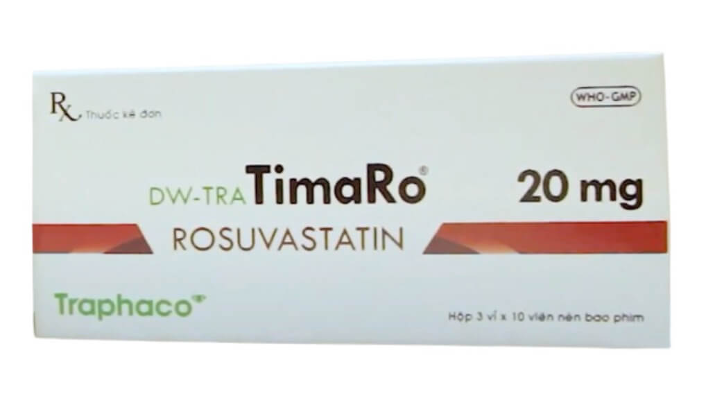 Thuốc DW-Tra TimaRo 20mg điều trị tăng cholesterol máu nguyên phát (loại IIa), rối loạn lipid máu hỗn hợp (loại IIb), điều trị tăng lipid máu gia đình kiểu đồng hợp tử cho người lớn, và trẻ em trên 6 tuổi, ngăn ngừa các biến cố tim mạch hình 4