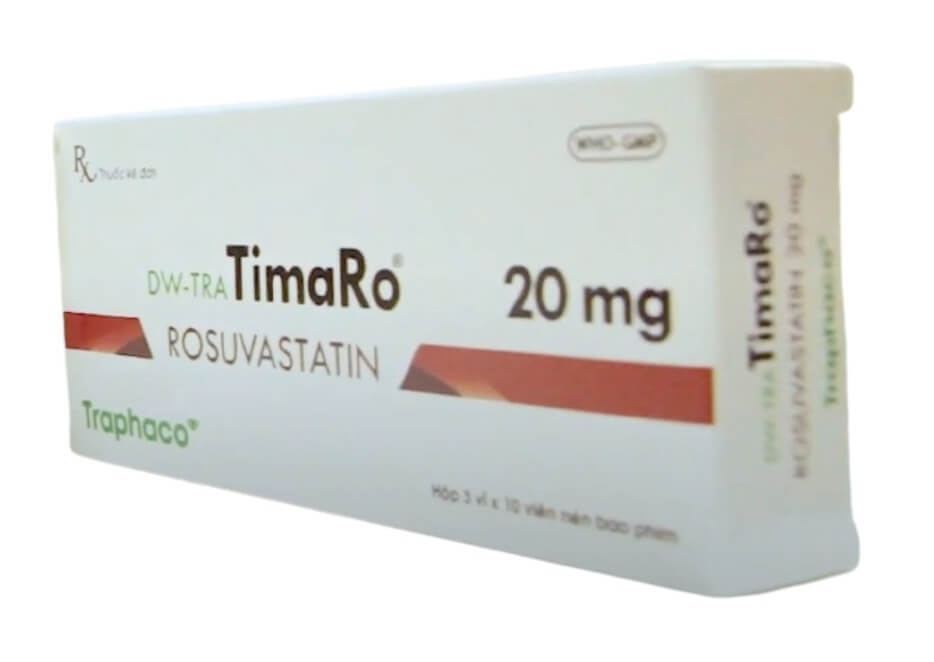 Thuốc DW-Tra TimaRo 20mg điều trị tăng cholesterol máu nguyên phát (loại IIa), rối loạn lipid máu hỗn hợp (loại IIb), điều trị tăng lipid máu gia đình kiểu đồng hợp tử cho người lớn, và trẻ em trên 6 tuổi, ngăn ngừa các biến cố tim mạch hình 5