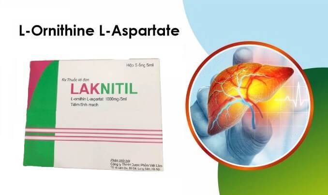 Laknitil là thuốc tiêm tĩnh mạch với hoạt chất chính L-Ornithin L-Aspartat được chỉ định hỗ trợ điều trị bệnh gan cấp và mãn tính như xơ gan, gan nhiễm mỡ, viêm gan, có thể kèm theo hôn mê gan và tiền hôn mê gan, và các trường hợp tăng amoniac trong máu, hoặc các biến chứng về thần kinh như bệnh não gan được cấp phép với số đăng ký VD-14474-11 hình 10