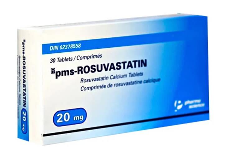 Thuốc pms-Rosuvastatin 20mg điều trị tăng cholesterol nguyên phát (loại IIa), rối loạn lipid hỗn hợp (loại IIb), tăng cholesterol gia đình kiểu đồng hợp tử, phòng ngừa các biến cố tim mạch hình 1