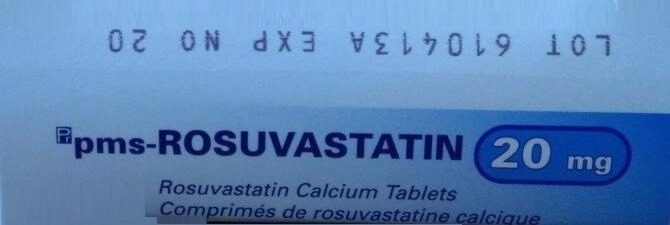 Thuốc pms-Rosuvastatin 20mg điều trị tăng cholesterol nguyên phát (loại IIa), rối loạn lipid hỗn hợp (loại IIb), tăng cholesterol gia đình kiểu đồng hợp tử, phòng ngừa các biến cố tim mạch của công ty Pharmascience Inc., số đăng ký VN-18412-14 hình 10