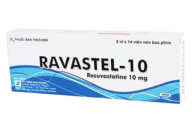 Thuốc Ravastel-10 điều trị tăng cholesterol huyết cho người lớn và trẻ em từ 6 tuổi trở lên bị tăng cholesterol máu nguyên phát (loại lia, kể cả tăng cholesterol máu gia đình kiểu dị hợp tử), rối loạn lipid máu hỗn hợp (loại llB), tăng cholesterol máu gia đình kiểu đồng hợp tử và phòng ngừa biến cố tim mạch hình 2