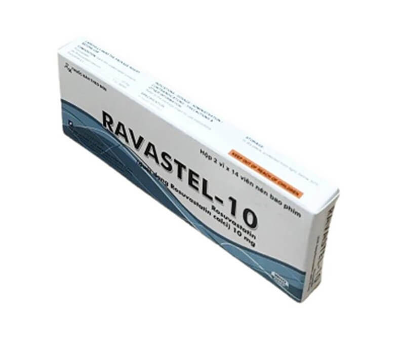 Thuốc Ravastel-10 điều trị tăng cholesterol huyết cho người lớn và trẻ em từ 6 tuổi trở lên bị tăng cholesterol máu nguyên phát (loại lia, kể cả tăng cholesterol máu gia đình kiểu dị hợp tử), rối loạn lipid máu hỗn hợp (loại llB), tăng cholesterol máu gia đình kiểu đồng hợp tử và phòng ngừa biến cố tim mạch, của công ty TNHH Dược phẩm Đạt Vi Phú (DAVIPHARM), số đăng ký VD-21067-14 hình 6