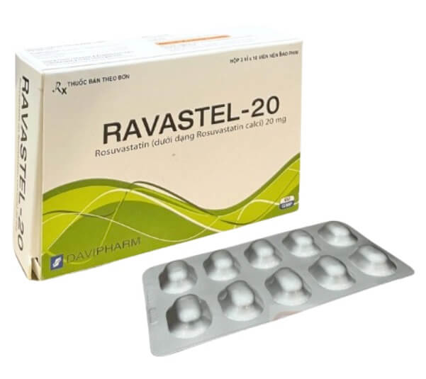 Thuốc Ravastel-20 điều trị cho người tăng cholesterol huyết nguyên phát (type IIa, bao gồm cả tăng cholesterol huyết gia đình dị hợp tử), rối loạn lipid hỗn hợp (type IIb), tăng cholesterol huyết gia đình đồng hợp tử ở người lớn và trẻ em trên 6 tuổi, phòng ngừa biến cố tim mạch hình 2Thuốc Ravastel-20 điều trị cho người tăng cholesterol huyết nguyên phát (type IIa, bao gồm cả tăng cholesterol huyết gia đình dị hợp tử), rối loạn lipid hỗn hợp (type IIb), tăng cholesterol huyết gia đình đồng hợp tử ở người lớn và trẻ em trên 6 tuổi, phòng ngừa biến cố tim mạch, của Công ty Cổ phần Dược phẩm Đạt Vi Phú - Davipharm (Việt Nam), số đăng ký: VD-27449-17 hình 7