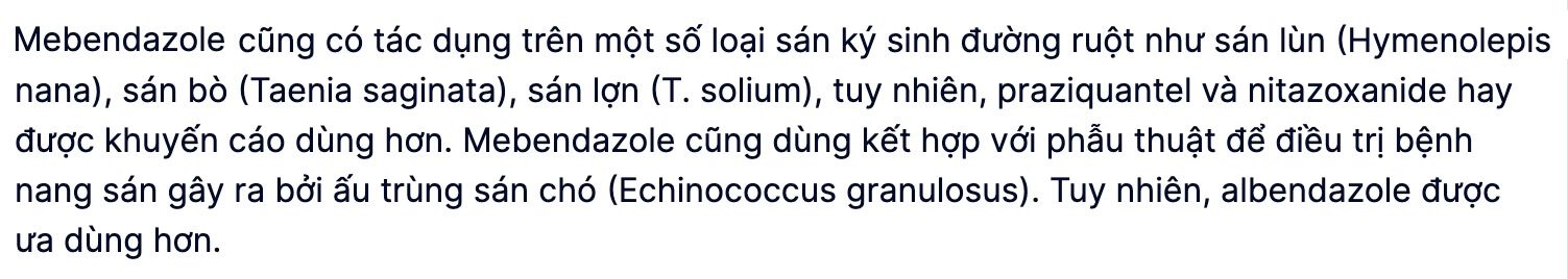 Thuốc tẩy giun Fugacar 500mg là thuốc gì, kê đơn hay không kê đơn? Có mấy loại? Có tốt không? Có hiệu quả không? Có trị sán chó không? Thật giả? Cách uống, liều dùng? Có hiệu quả không? Thành phần, uống nhiều có hại không? Có dùng được cho bà bầu không? Giá bao nhiêu? Uống trước hay sau ăn? Tẩy giun gì? Diệt giun như thế nào? Hạn sử dụng bao lâu? hình 17