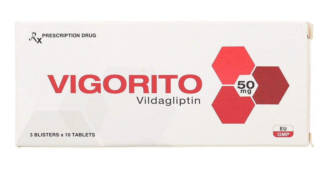 Thuốc Vigorito 50mg là thuốc kê đơn từ bác sĩ, chỉ định cho bệnh nhân đái tháo đường type 2, với hoạt chất chính là Vildagliptin (50mg/viên) hình 6