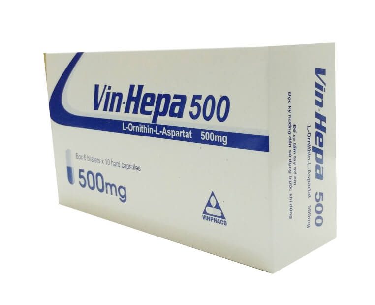 Thuốc Vin - Hepa có thành phần chính là l - ornithin - l - aspartat được chỉ định trong điều trị các bệnh lý ở gan, viêm gan mạn tính, viêm gan do rượu hình 7