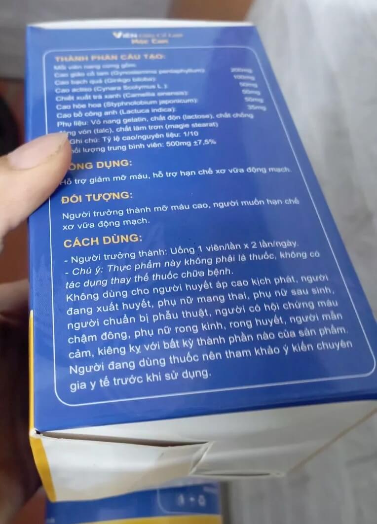 Viên giảo cổ lam Mộc Can hỗ trợ ổn định huyết áp, hạ mỡ máu, hỗ trợ điều trị bệnh tiểu đường, ngăn ngừa xơ vữa mạch máu hình 10