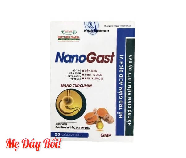 NanoGast hỗ trợ giảm acid dịch vị, giảm đầy bụng, ợ hơi, ợ chua, ợ nóng, đau thượng vị, khó tiêu, bảo vệ niêm mạc dạ dày, giúp giảm viêm loét dạ dày, tá tràng hình 1