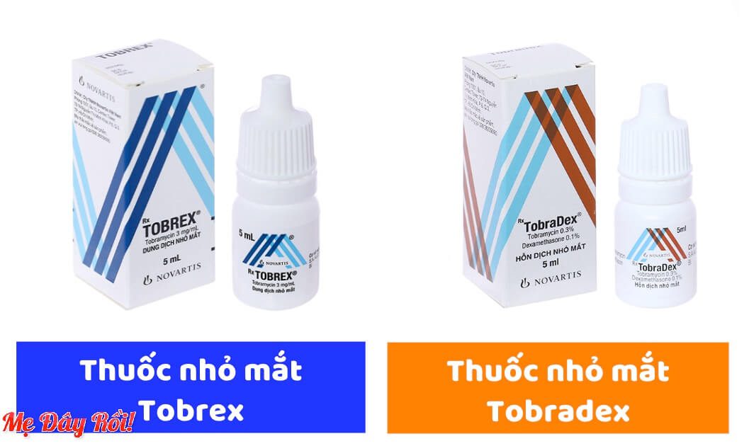 So sánh thuốc nhỏ mắt Tobrex và Tobradex: giống và khác nhau gì hình 1