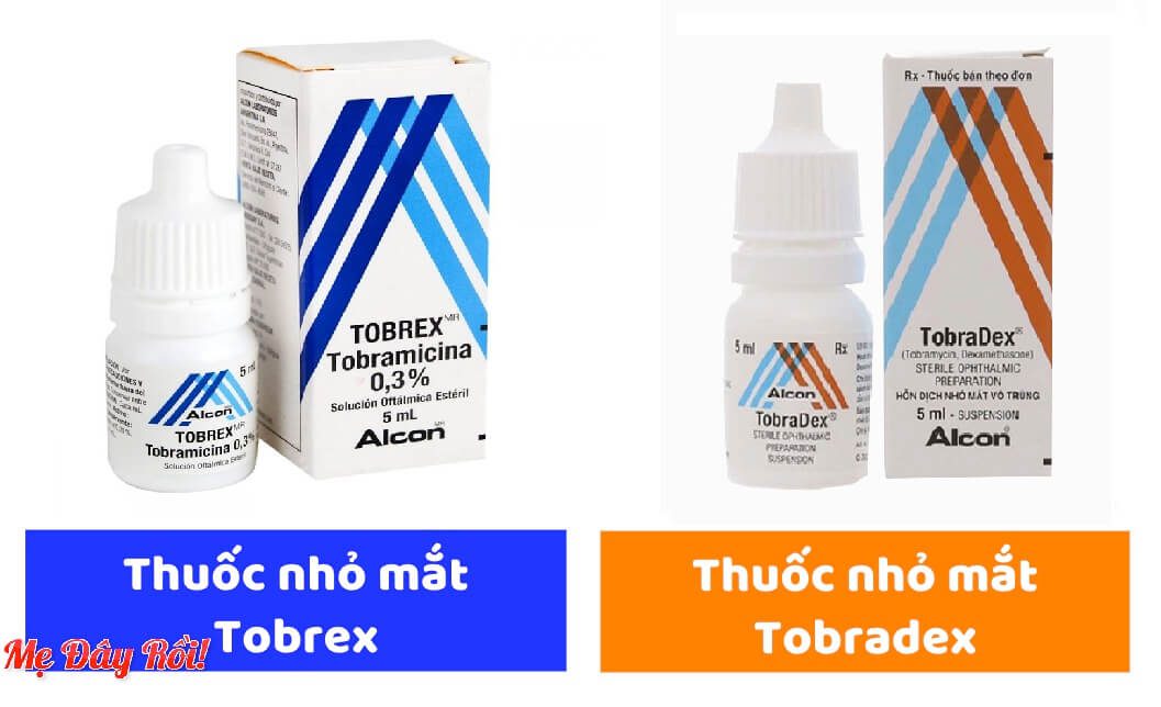 So sánh thuốc nhỏ mắt Tobrex và Tobradex: giống và khác nhau gì hình 2