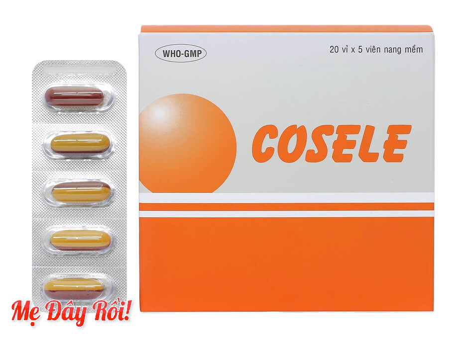 Thuốc Cosele giúp giảm cholesterol máu, phòng và cải thiện các bệnh thoái hoá, bệnh do lão hoá như đái tháo đường, xơ vữa động mạch, đau thắt ngực, cao huyết áp, dùng để tăng sức đề kháng cho cơ thể và hỗ trợ điều trị các bệnh về gan hình 1