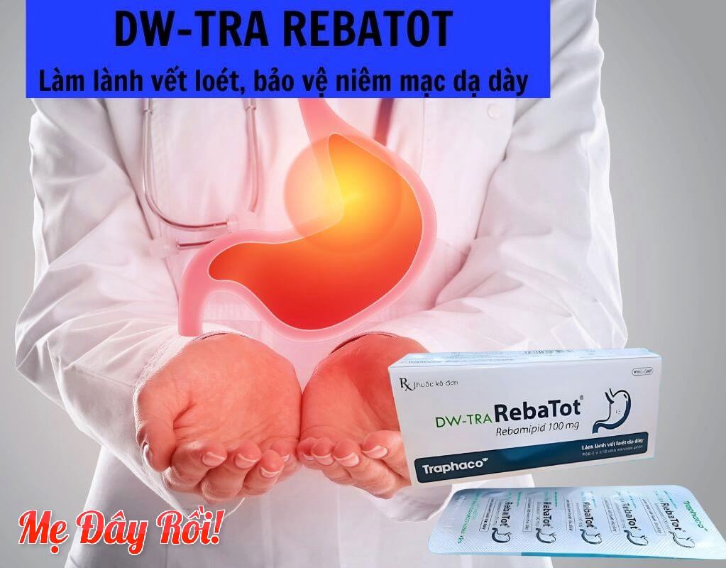 Thuốc DW-TRA RebaTot điều trị loét dạ dày, viêm dạ dày cấp, đợt cấp của viêm dạ dày mạn tính, viêm niêm mạc miệng hình 5