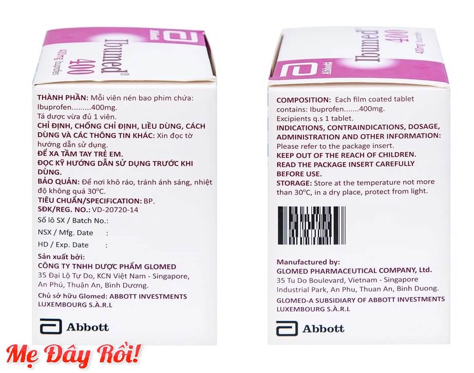 Thuốc ibumed 400 mg là thuốc gì Giá bao nhiêu Liều dùng hình 3