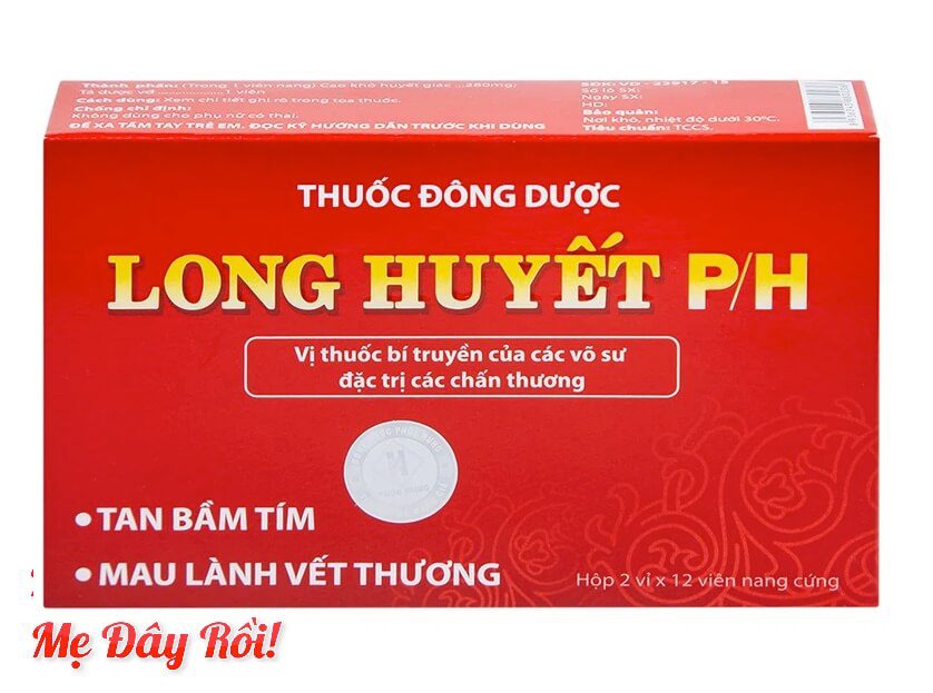 Thuốc Long Huyết P/H giúp giảm sưng đau, tan bầm tím, bong gân từ chấn thương, va đập, té ngã, điều trị vết trầy xước, cắt sâu, giúp vết thương mau khô, tiêu sưng, chống phù nề, phục hồi sau phẫu thuật, làm liền sẹo, trị mụn nhọt hình 2