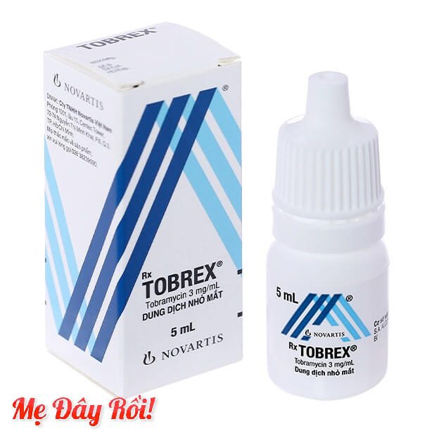 Thuốc nhỏ mắt Tobrex 5ml Alcon drop 0.3 % điều trị những nhiễm trùng ngoài nhãn cầu và các phần phụ của mắt gây ra bởi những vi khuẩn nhạy cảm, cho người lớn và trẻ em trên 1 tuổi hình 8