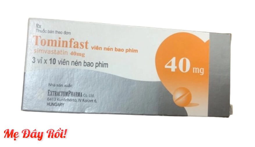 Thuốc Tominfast 40mg trị rối loạn lipid máu, ngăn ngừa bệnh mạch vành hình 5