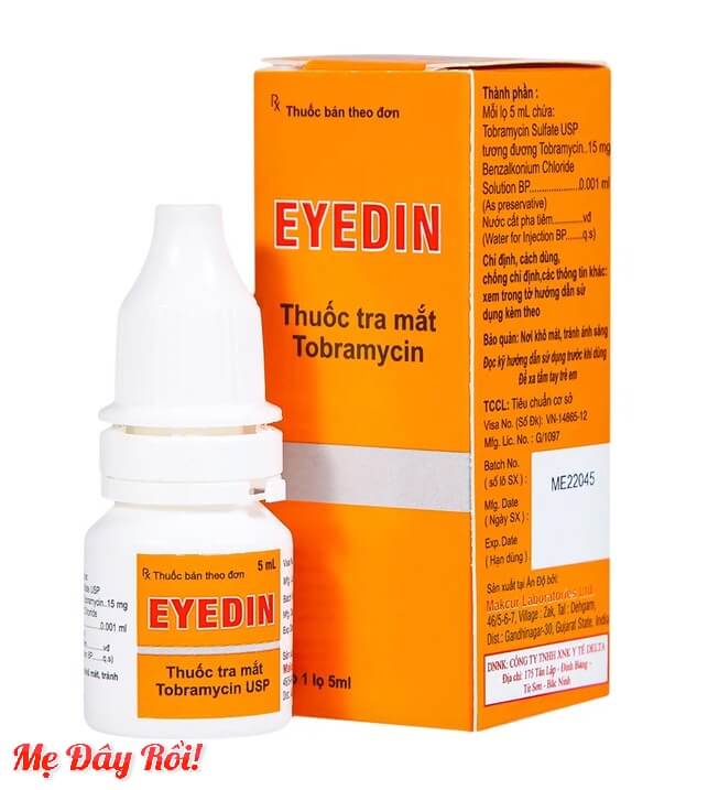 Thuốc tra mắt Eyedin Makcur điều trị nhiễm khuẩn mắt 5ml hình 1