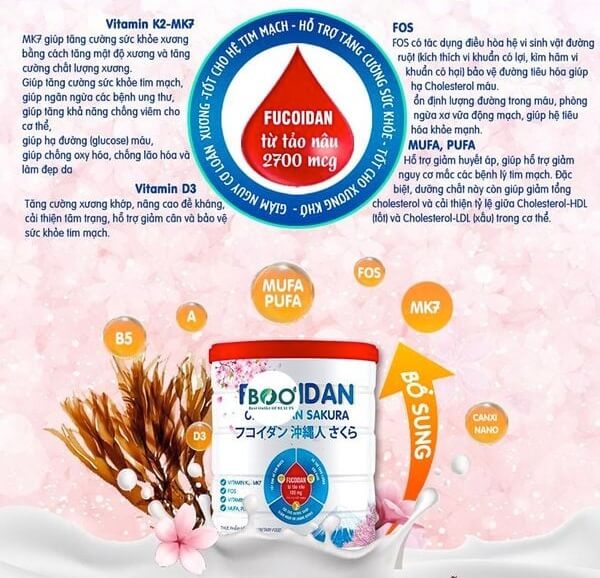 Sữa Fucoidan Okinawan Sakura hình 4