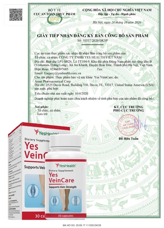 Yes VeinCare suy giãn tĩnh mạch hình 10