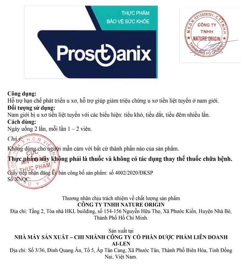 Prostanix mua ở đâu hình 1