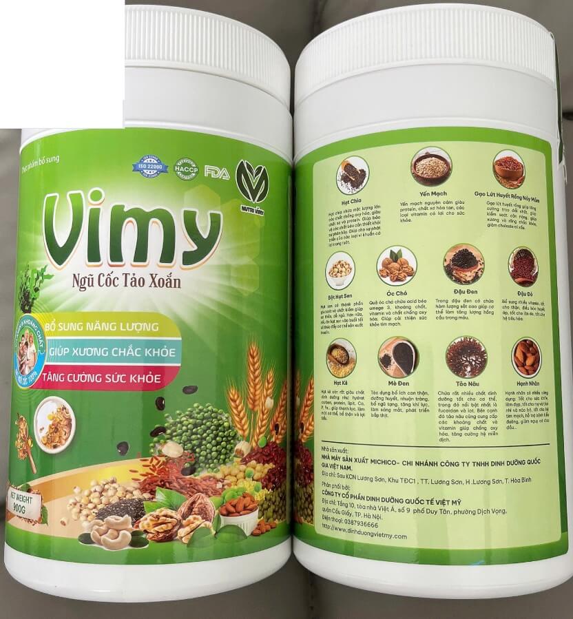 Sữa Vimy Ngũ cốc Tảo Xoắn hình 14