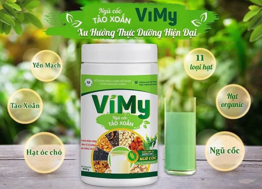 Sữa Vimy Ngũ cốc Tảo Xoắn hình 2