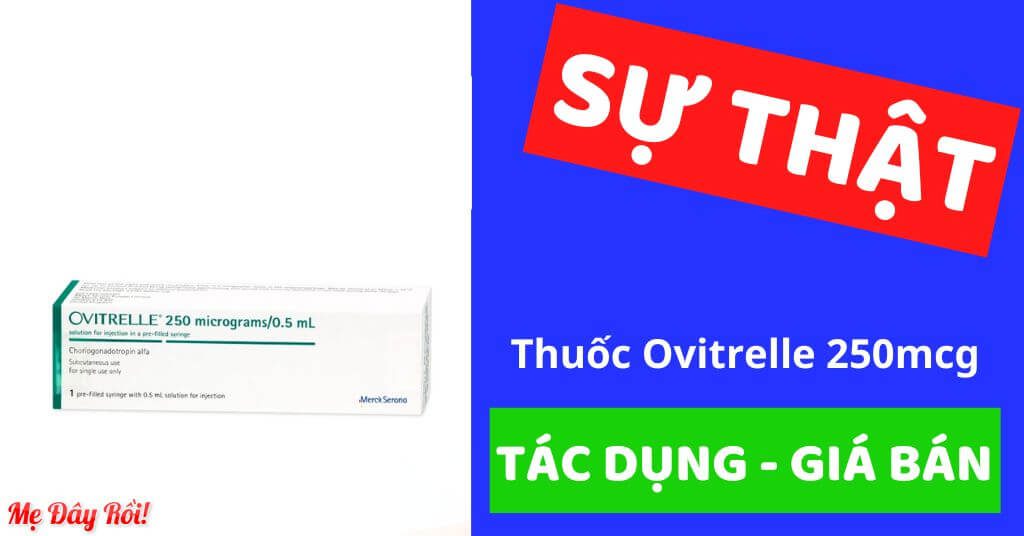 Thuốc Ovitrelle 250mcg là thuốc gì? Có tác dụng gì? Giá bao nhiêu? Têm bao lâu thì trứng rụng?