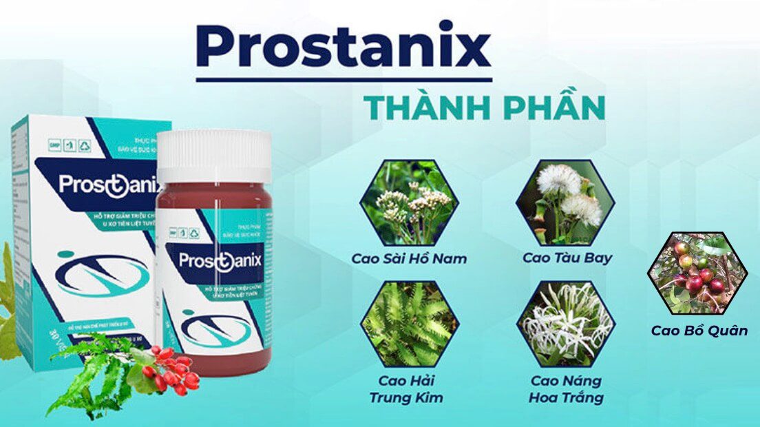 Viên uống Prostanix hỗ trợ u xơ tiền liệt tuyến