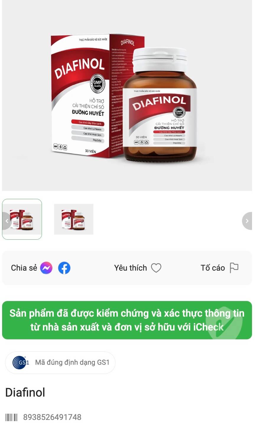 Thuốc tiểu đường diafinol có tốt không