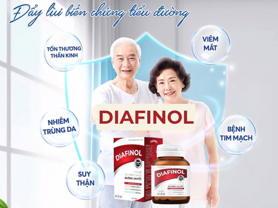 Diafinol phòng ngừa biến chứng tiểu đường