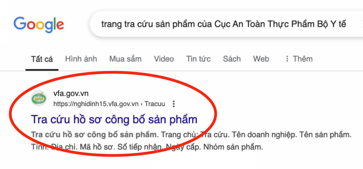 Tra cứu Diafinol trên Bộ Y tế