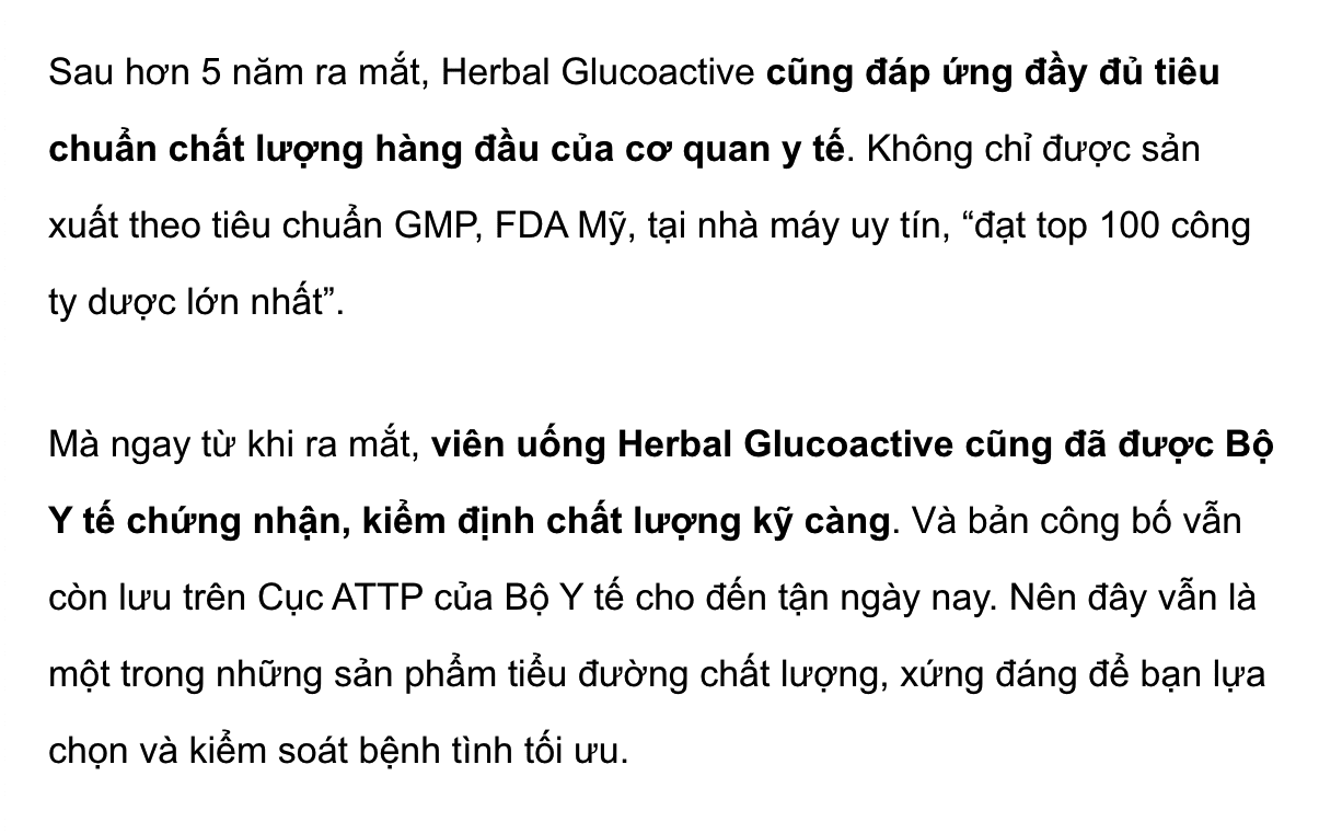 Thuốc Herbal glucoactive có tác dụng gì hình 3