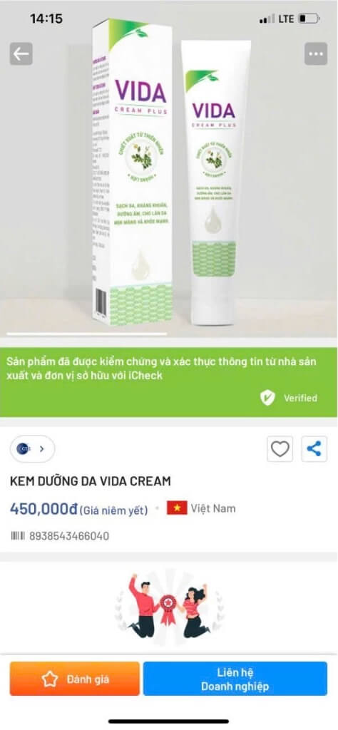 Vida Cream Plus hình 9