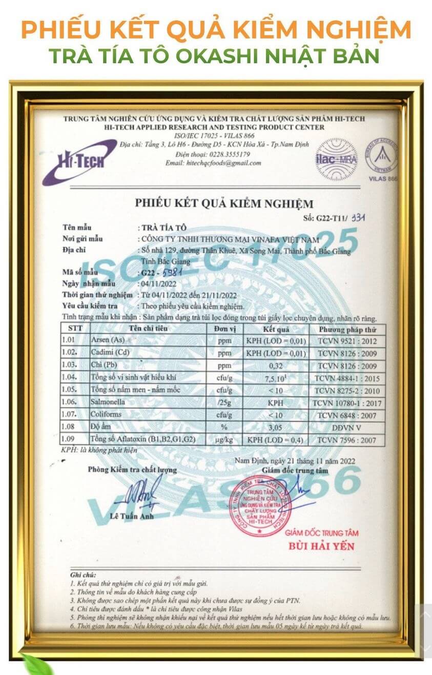 Trà Tía Tô Okashi Nhật Bản hình 12