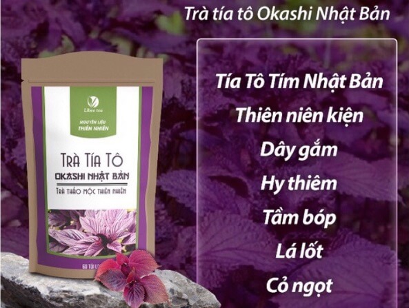 Trà Tía Tô Okashi Nhật Bản hình 3