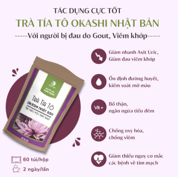 Trà Tía Tô Okashi Nhật Bản hình 4