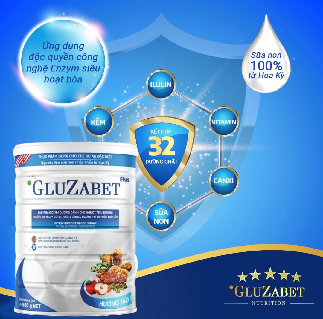 Sữa gluzabet có tác dụng gì