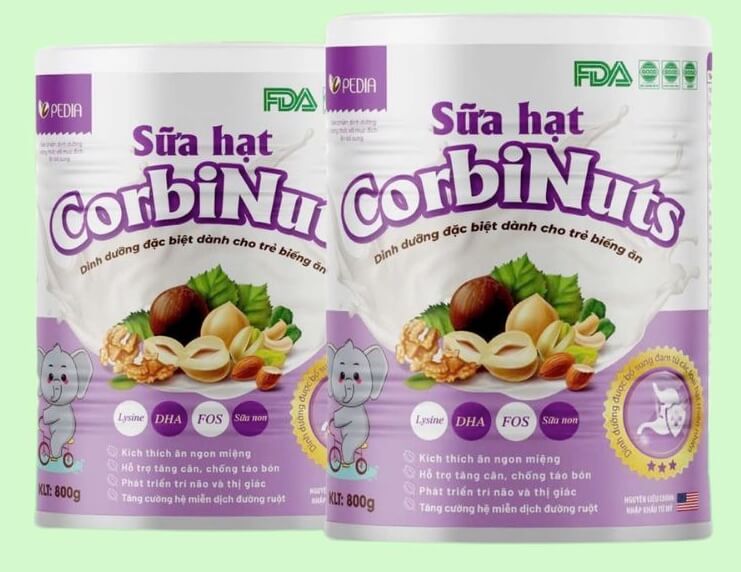 Sữa hạt Corbinuts Pedia 1