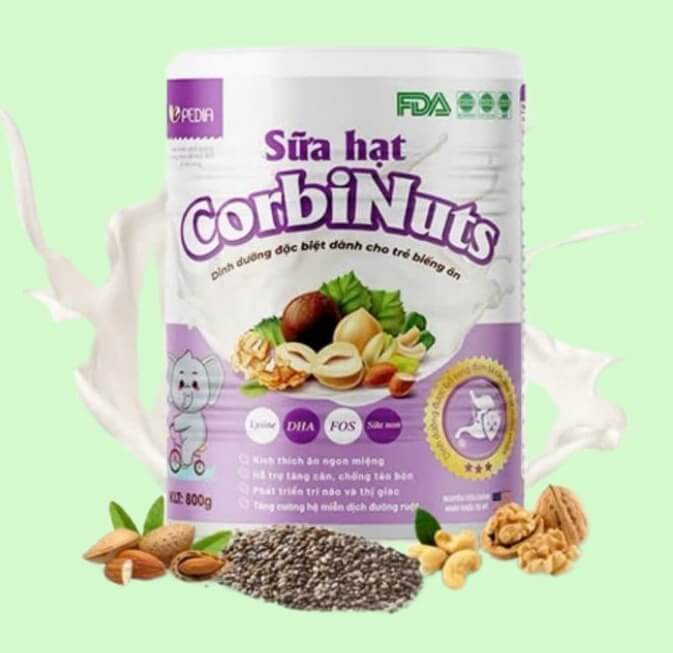 Sữa hạt Corbinuts Pedia 2