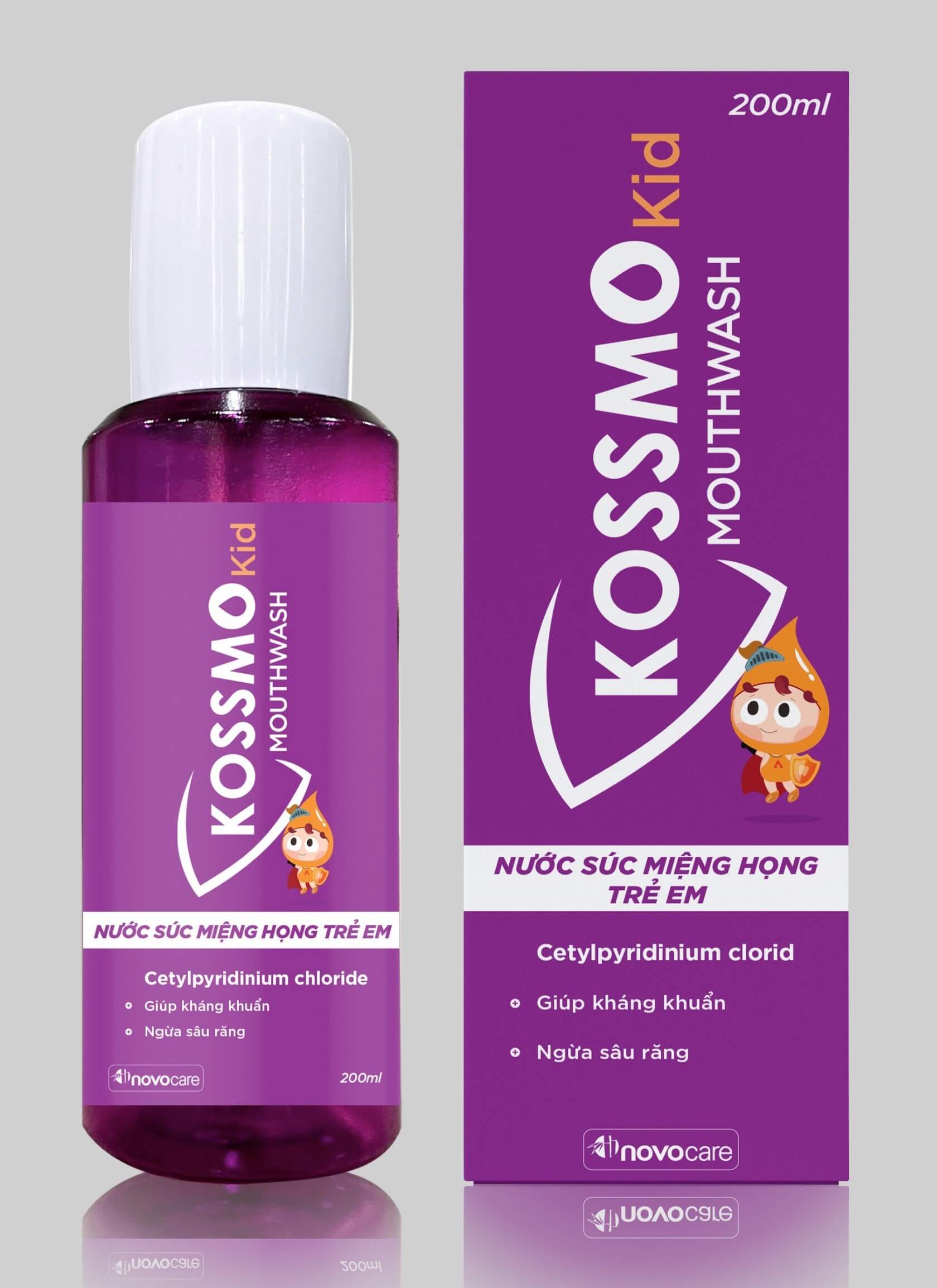 Nước súc miệng họng Kossmo Kid 1